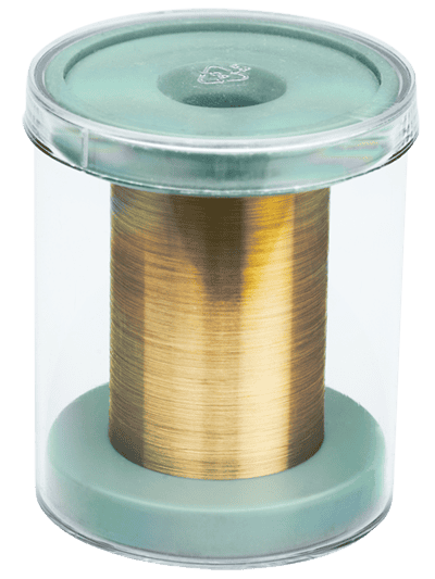 Spools Luma Wire Tech vacuum spool with ultra-thin gold-plated tungsten wire