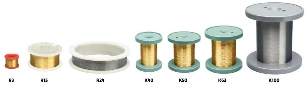 Spools Available spools for Luma Wire Techs ultra-thin wires