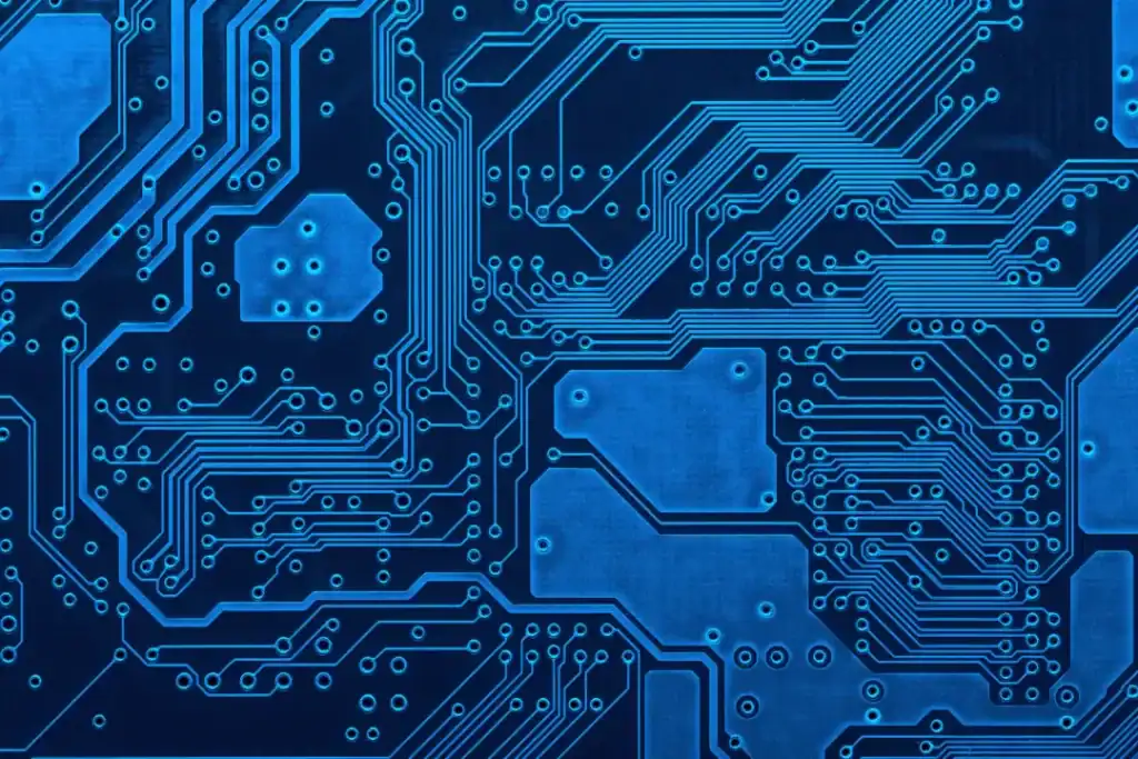Semiconductor with zoom in of the electronics fine wire used