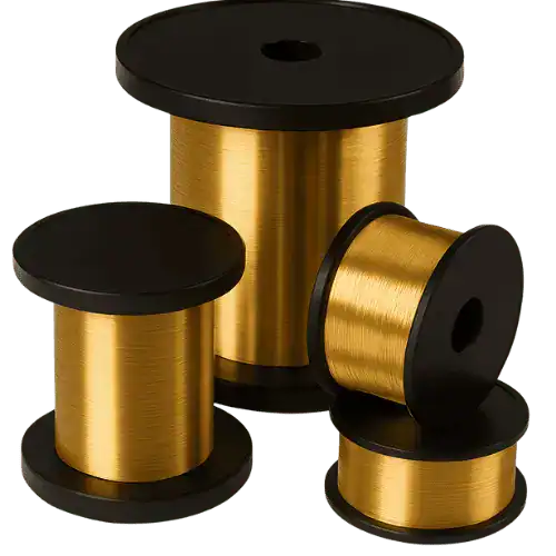 Tungsten-Rhenium wire Tungsten-Rhenium wires. Gold-plated